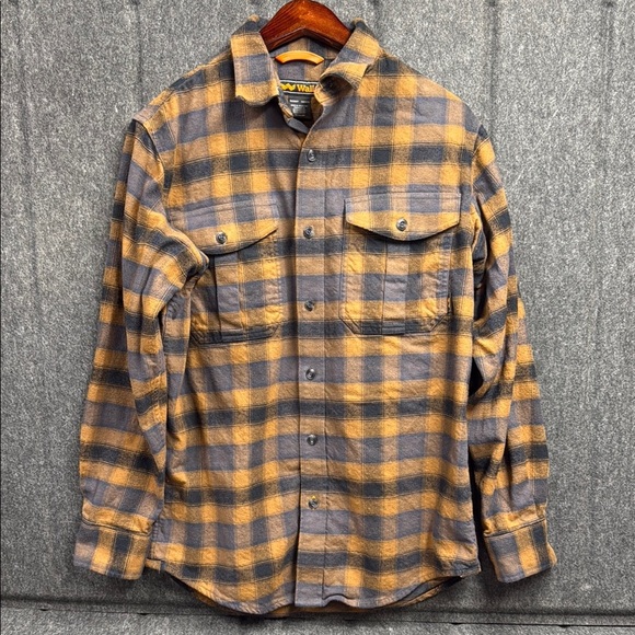 Walls Other - Walls Yellow and Gray Plaid Shirt